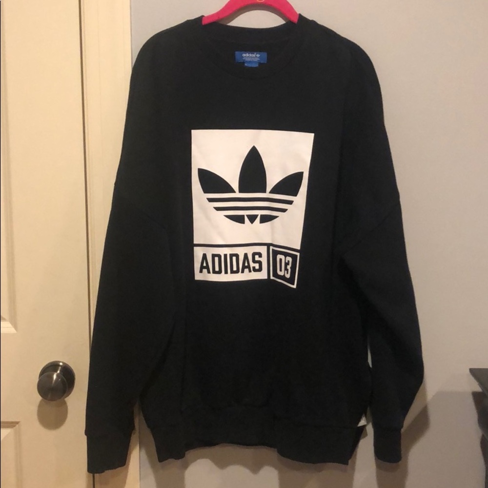 black adidas sweatshirt
